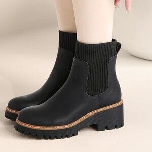Women's Platform Chelsea Boots